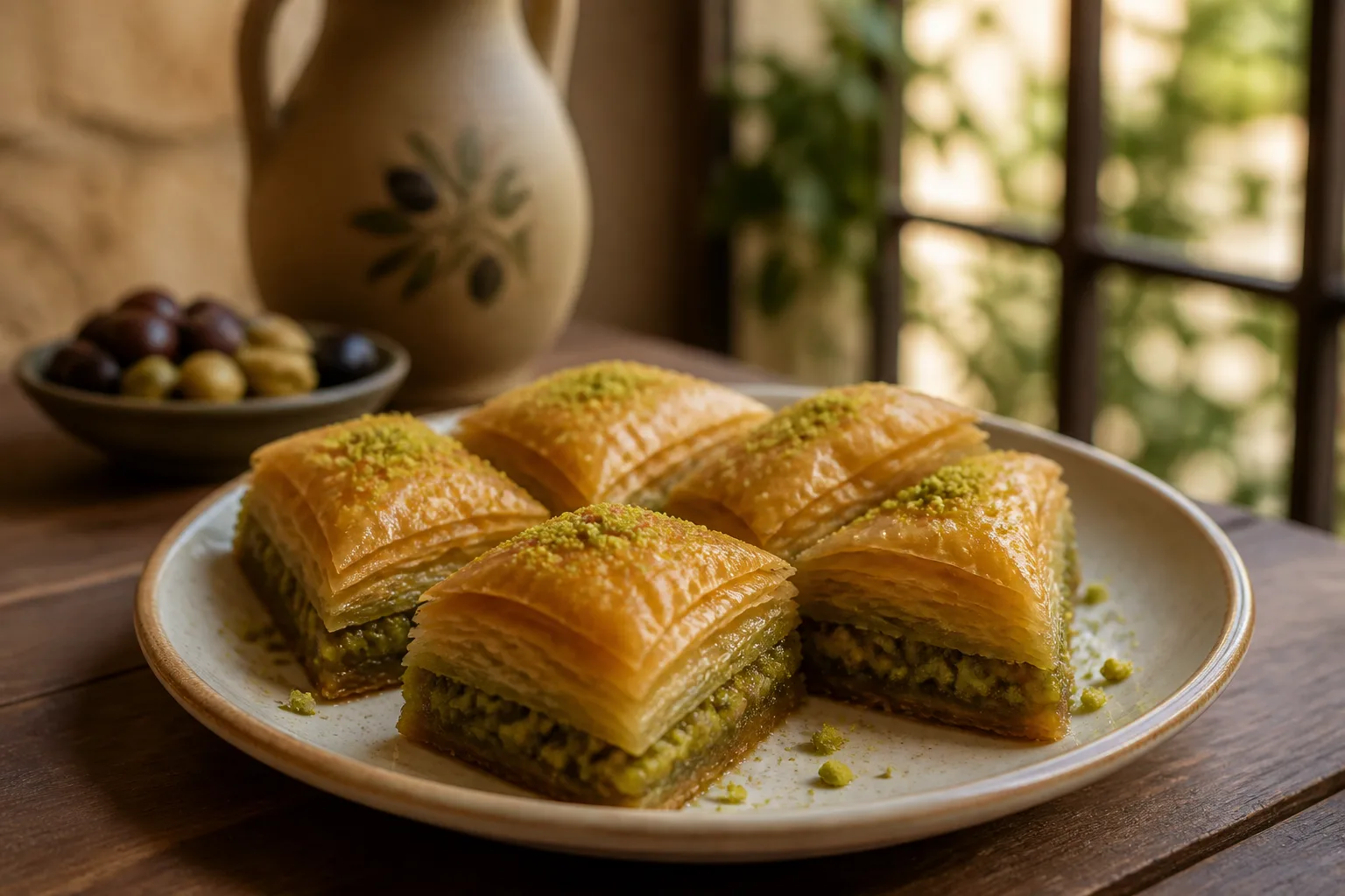 Baklava served at Zaytoon Mediterranean Grill in Centennial, Colorado