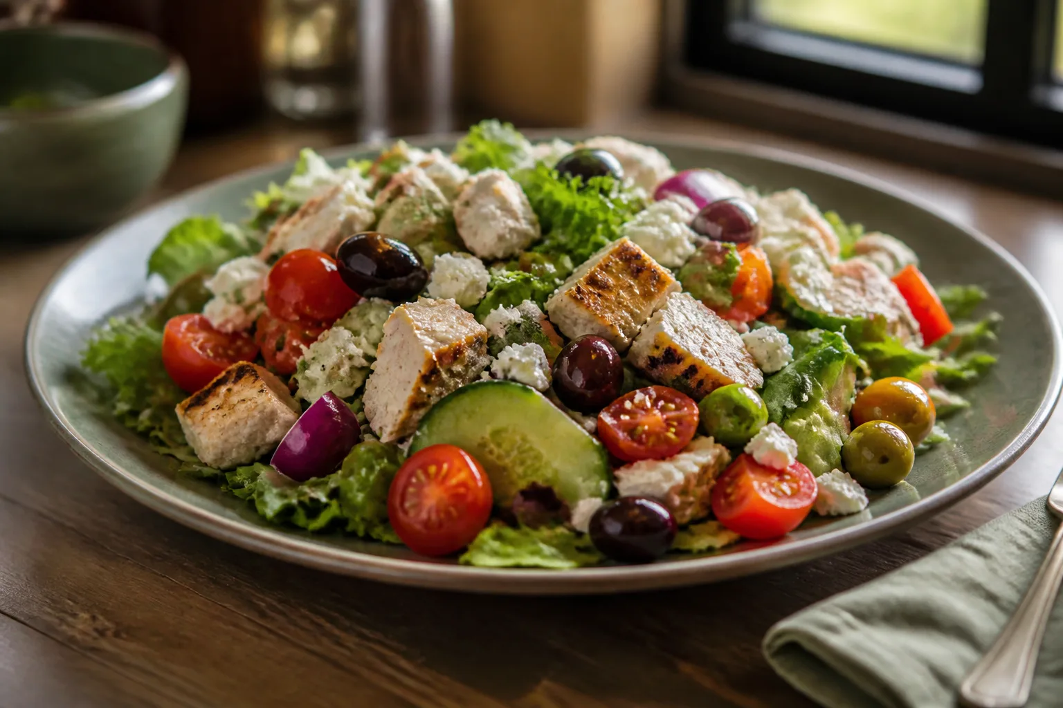 Chef's salad served at Zaytoon Mediterranean Grill in Centennial, Colorado