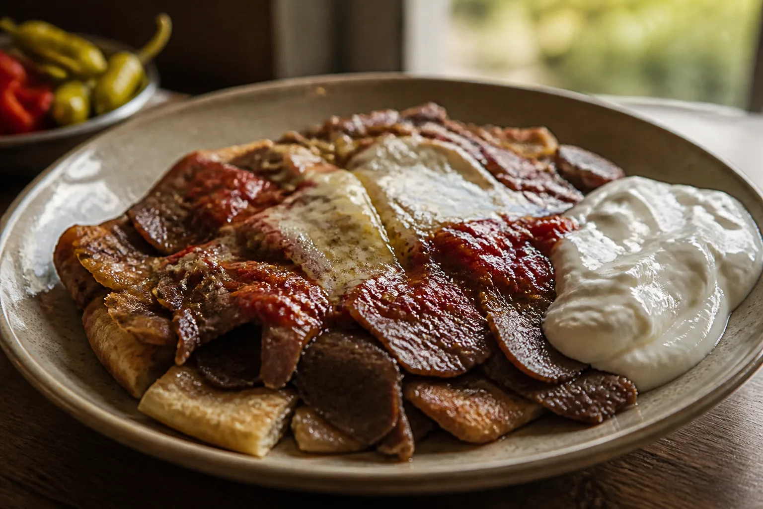 Iskender kebab served at Zaytoon Mediterranean Grill in Centennial, Colorado