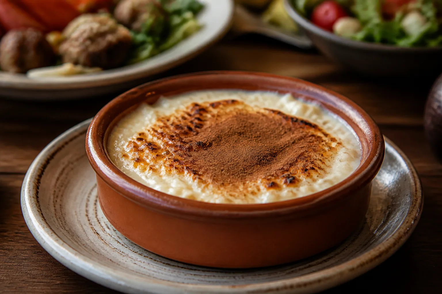 Rice pudding served at Zaytoon Mediterranean Grill in Centennial, Colorado