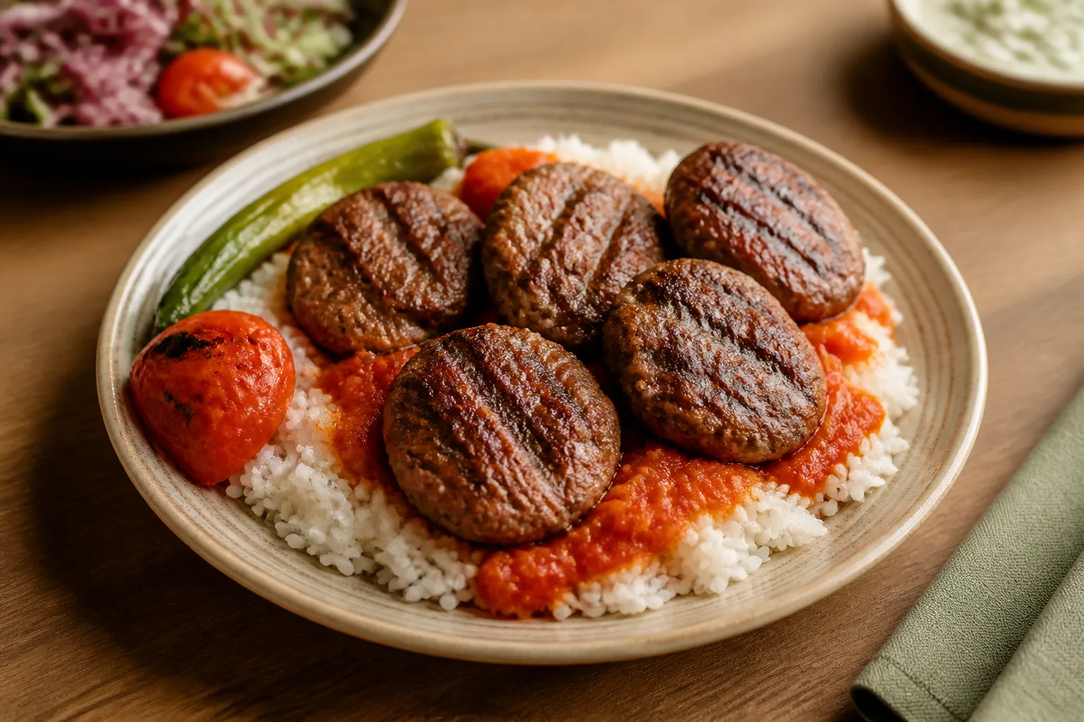 Turkish meatballs served at Zaytoon Mediterranean Grill in Centennial, Colorado