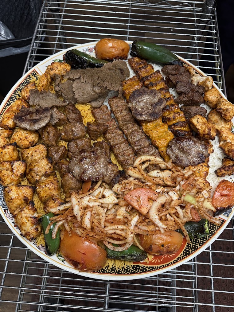 Mixed Mediterranean grill platter