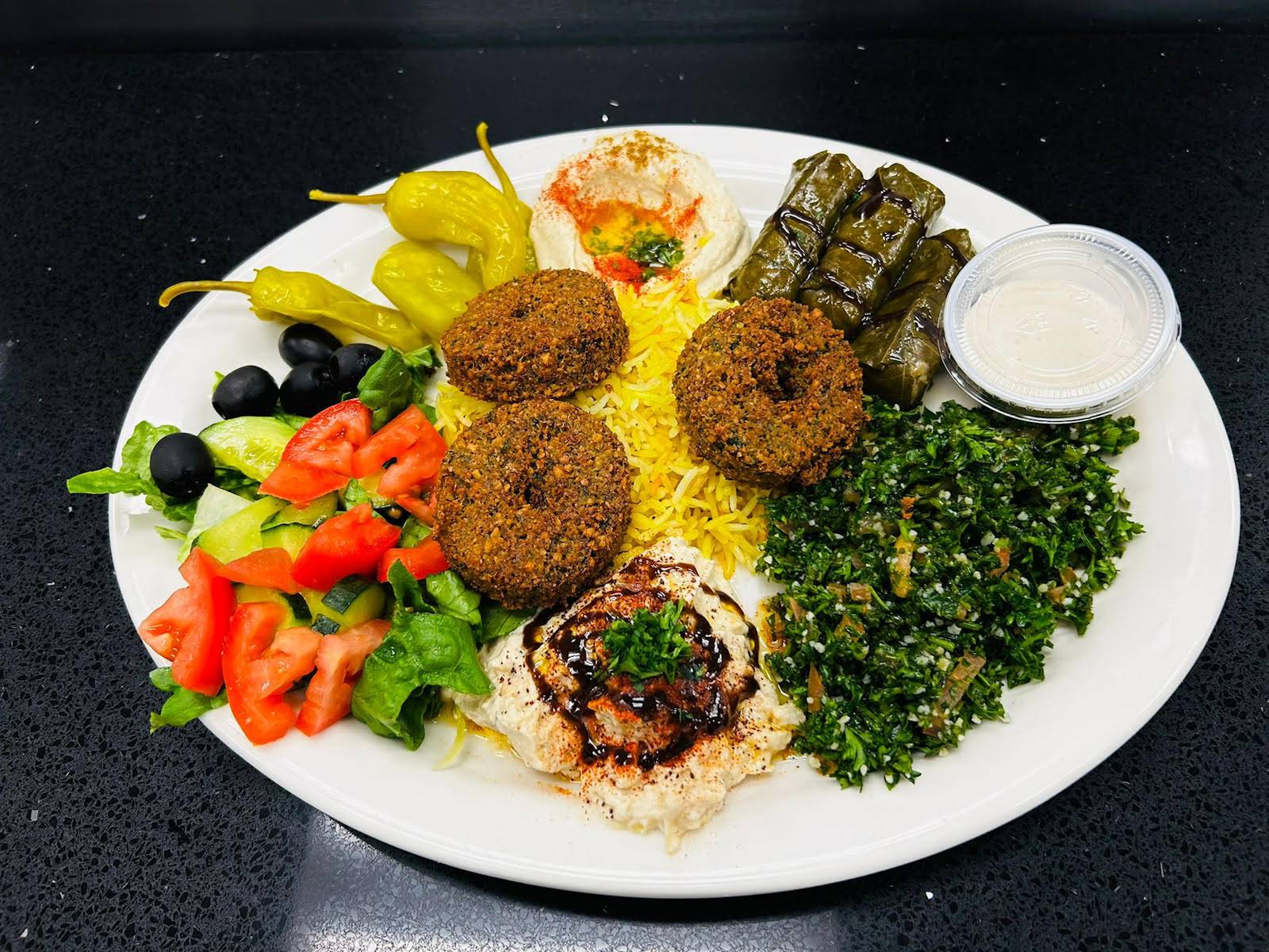 Mediterranean sampler platter