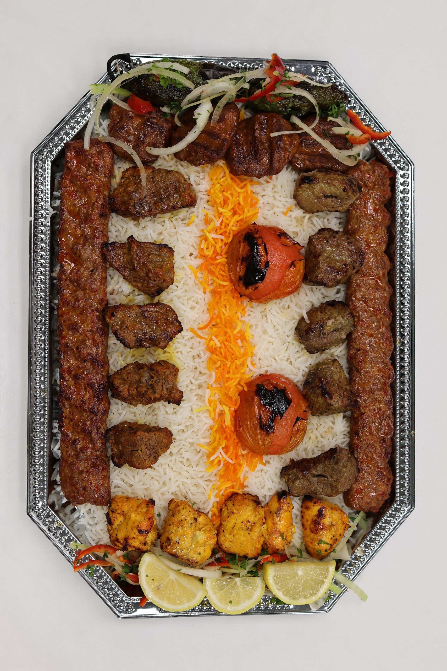 Fresh Mediterranean wraps with grilled chicken, tomatoes, and herbs